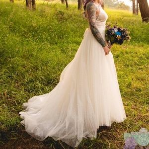 Willowby Galaxy dress in Ivory